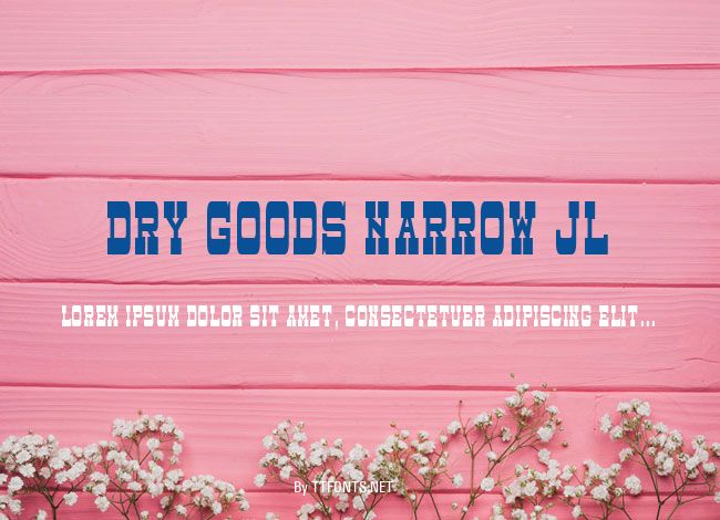 Dry Goods Narrow JL example